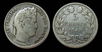 Pièce de 5 francs Louis Philippe, Roi des Français