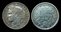 Pièce de 5 francs type Cérès (2e République)